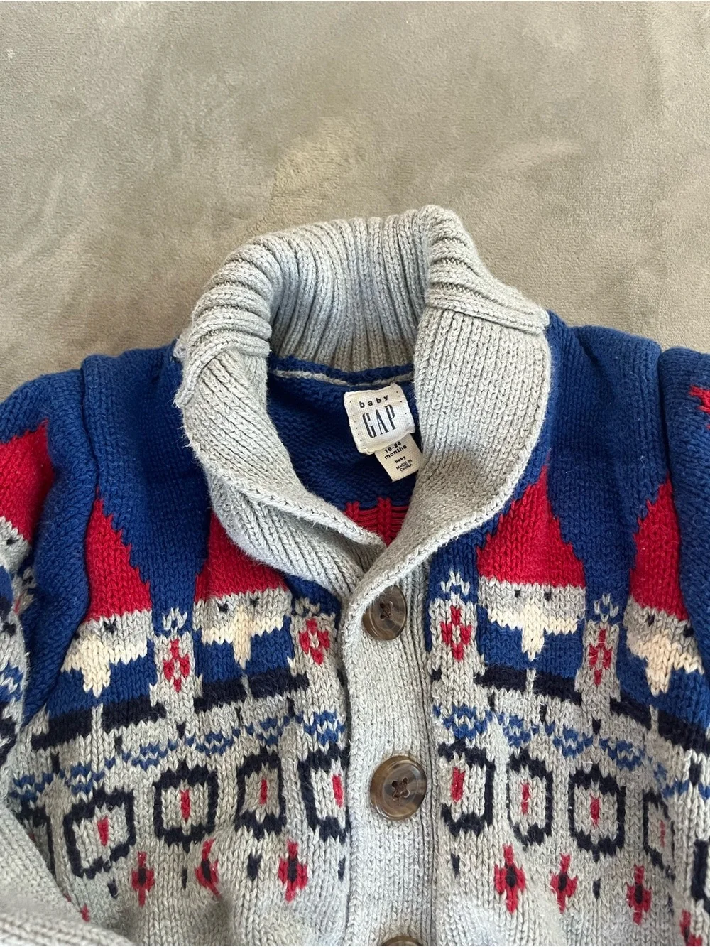 Old Navy and Gap Kids Fair Isle Sweater Duo in Gray, Navy, Pink, Yellow 18m-2T